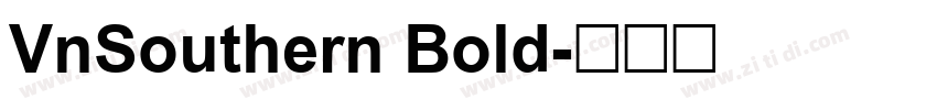VnSouthern Bold字体转换